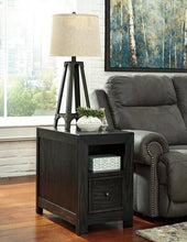 Load image into Gallery viewer, Gavelston Chairside End Table with USB Ports  Outlets