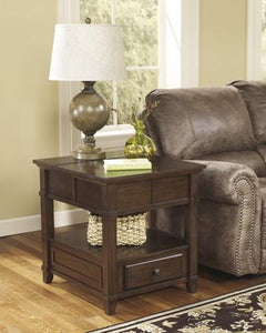 Gately End Table with Storage  Power Outlets