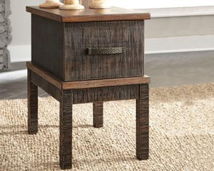 Stanah Chairside End Table with USB Ports  Outlets