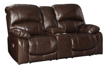 Load image into Gallery viewer, Hallstrung Power Reclining Loveseat with Console