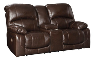 Hallstrung Power Reclining Loveseat with Console