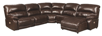 Hallstrung 5Piece Reclining Sectional with Chaise and Power