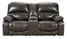 Load image into Gallery viewer, Hallstrung Power Reclining Loveseat with Console