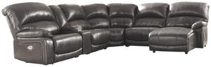 Hallstrung 6Piece Reclining Sectional with Chaise and Power