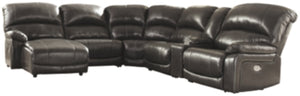 Hallstrung 6Piece Reclining Sectional with Chaise and Power