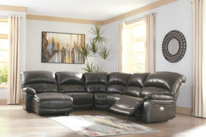 Hallstrung 5Piece Reclining Sectional with Chaise and Power