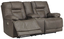 Load image into Gallery viewer, Wurstrow Power Reclining Loveseat with Console