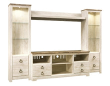 Load image into Gallery viewer, Willowton 4Piece Entertainment Center