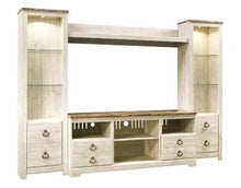 Load image into Gallery viewer, Willowton 4Piece Entertainment Center