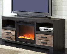 Load image into Gallery viewer, Harlinton 63 TV Stand with Fireplace