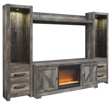 Wynnlow 4Piece Entertainment Center with Fireplace