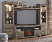 Load image into Gallery viewer, Trinell 4Piece Entertainment Center with Electric Fireplace