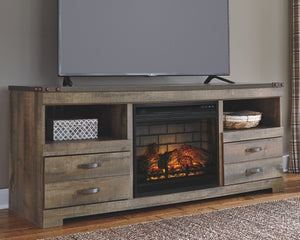 Trinell 63 TV Stand with Electric Fireplace