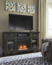 Load image into Gallery viewer, Townser 62 TV Stand with Electric Fireplace