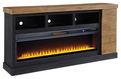 Tonnari 74 TV Stand with Electric Fireplace