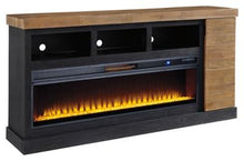 Load image into Gallery viewer, Tonnari 74 TV Stand with Electric Fireplace