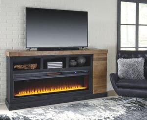 Tonnari 74 TV Stand with Electric Fireplace
