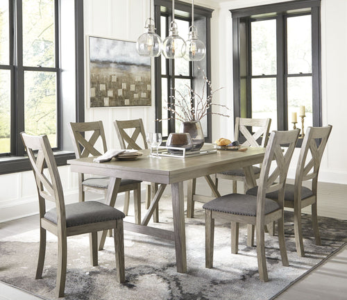 Aldwin Gray Rectangular Dining Room Set